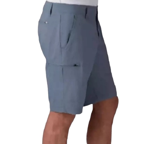 NWT WEATHERPROOF VINTAGE Men's Nylon Stretch Trail Shorts Greyish Blue Size 40 - Picture 2 of 16